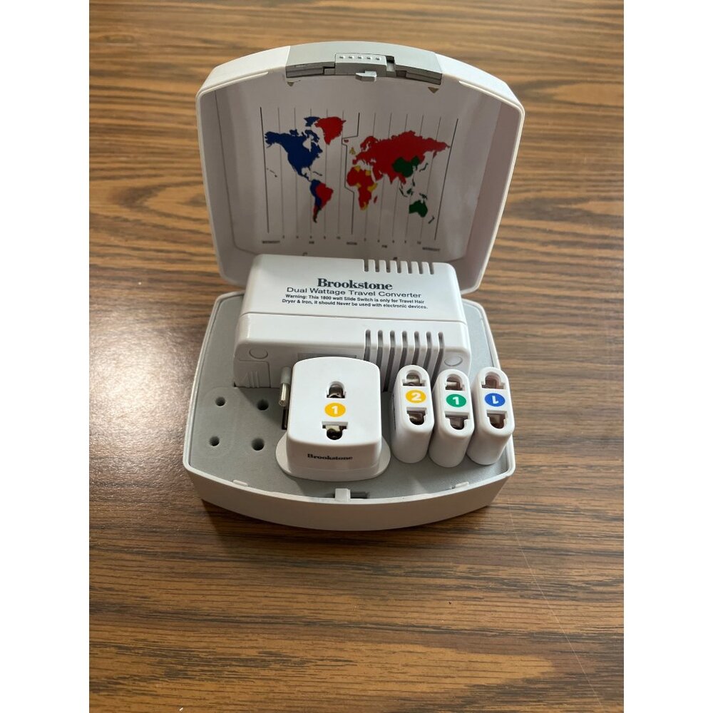 Brookstone Dual Wattage Travel Converter
